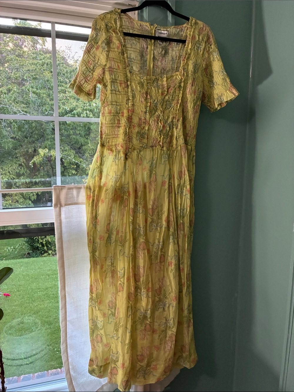 Damson Madder Raphaela Ruffle Midi Dress size 20 or about a medium